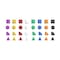 Flash Furniture Bright Beginnings Commercial Grade Multicolor 256 Piece Shape Set for Modular STEAM Wall Systems MK-ME14696-GG - alternate 9